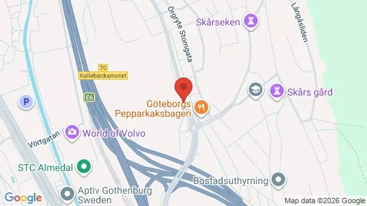 Lägenheter att hyra i Örgryte-Härlanda - kort over placeringen