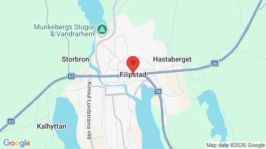 Lägenheter att hyra i Filipstad - kort over placeringen