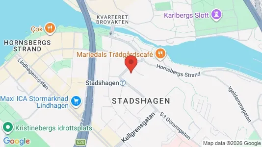 Lägenheter att hyra i Kungsholmen - kort over placeringen