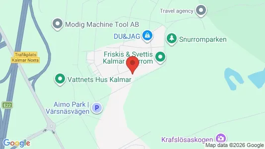 Lägenheter att hyra i Kalmar - kort over placeringen