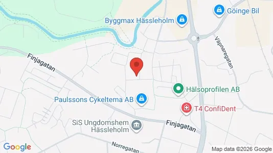 Lägenheter att hyra i Hässleholm - kort over placeringen