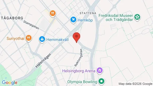 Lägenheter att hyra i Helsingborg - kort over placeringen
