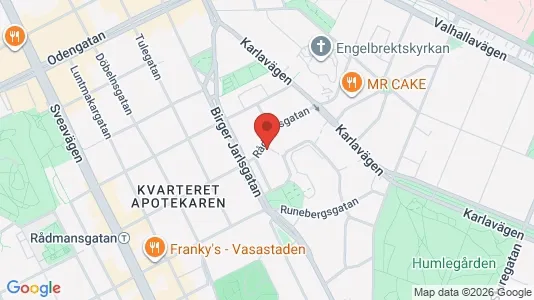 Lägenheter att hyra i Östermalm - kort over placeringen