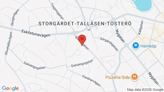 Lägenheter att hyra i Strängnäs - kort over placeringen
