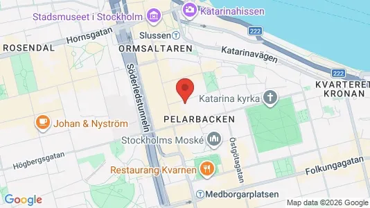 Lägenheter att hyra i Södermalm - kort over placeringen