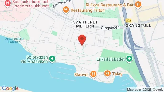 Lägenheter att hyra i Södermalm - kort over placeringen