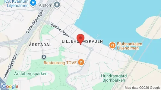 Lägenheter att hyra i Södermalm - kort over placeringen