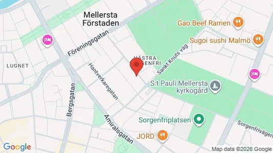 Lägenheter att hyra i Malmö Centrum - kort over placeringen