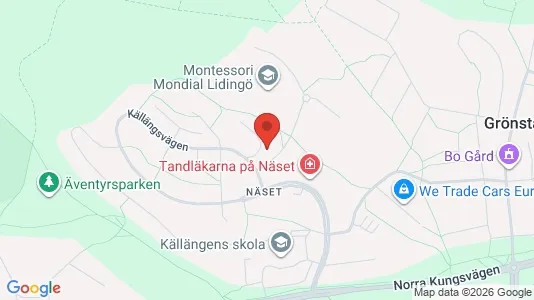 Lägenheter att hyra i Lidingö - kort over placeringen