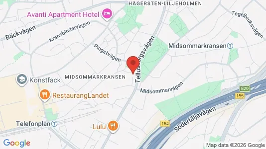 Lägenheter att hyra i Söderort - kort over placeringen