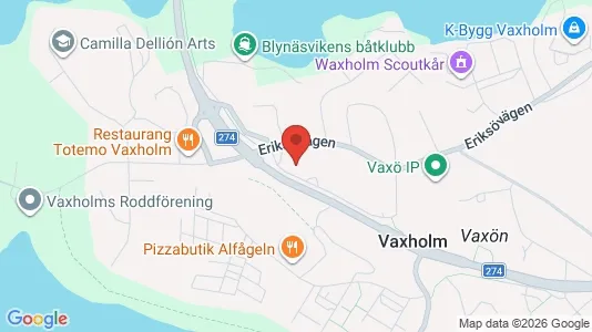 Lägenheter att hyra i Vaxholm - kort over placeringen