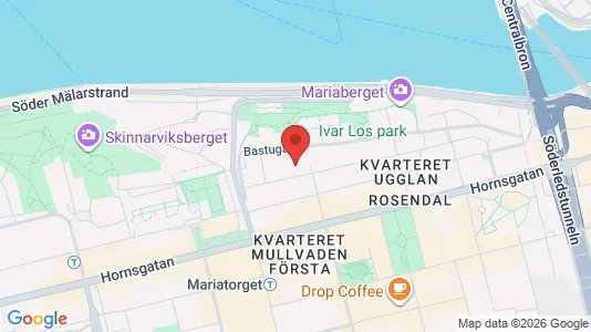 Lägenheter att hyra i Södermalm - kort over placeringen