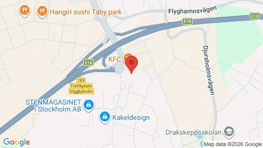 Lägenheter att hyra i Täby - kort over placeringen