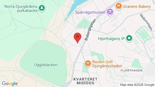 Lägenheter att hyra i Gärdet/Djurgården - kort over placeringen