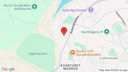 Lägenheter att hyra i Gärdet/Djurgården - kort over placeringen