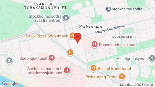 Lägenheter att hyra i Södermalm - kort over placeringen