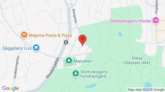 Lägenheter att hyra i Majorna-Linné - kort over placeringen