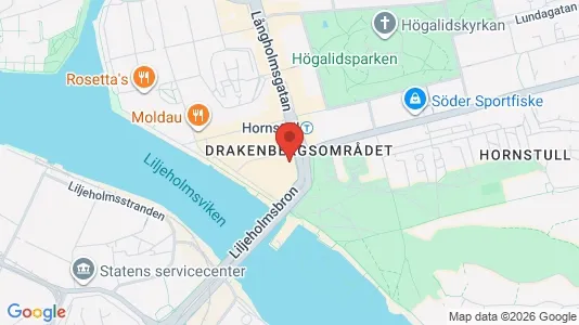 Lägenheter att hyra i Södermalm - kort over placeringen