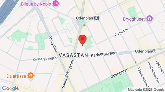 Lägenheter att hyra i Vasastan - kort over placeringen