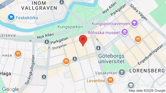 Lägenheter att hyra i Göteborg Centrum - kort over placeringen