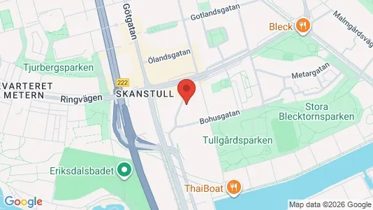 Lägenheter att hyra i Södermalm - kort over placeringen