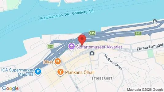Lägenheter att hyra i Majorna-Linné - kort over placeringen