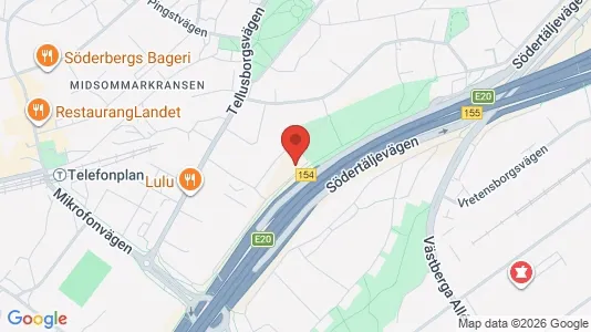 Lägenheter att hyra i Söderort - kort over placeringen