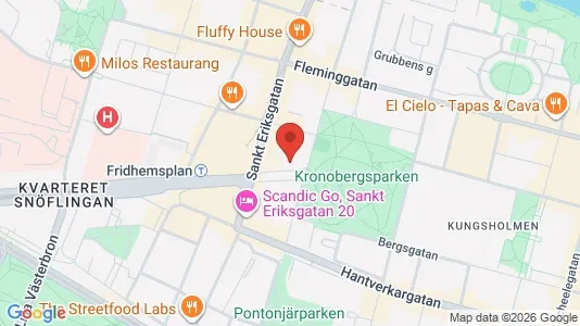 Lägenheter att hyra i Kungsholmen - kort over placeringen