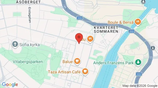 Lägenheter att hyra i Södermalm - kort over placeringen