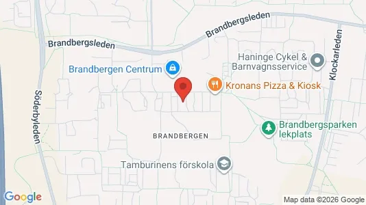 Lägenheter att hyra i Haninge - kort over placeringen