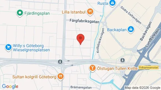 Lägenheter att hyra i Lundby - kort over placeringen