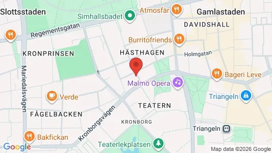 Lägenheter att hyra i Malmö Centrum - kort over placeringen