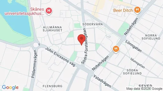 Lägenheter att hyra i Malmö Centrum - kort over placeringen