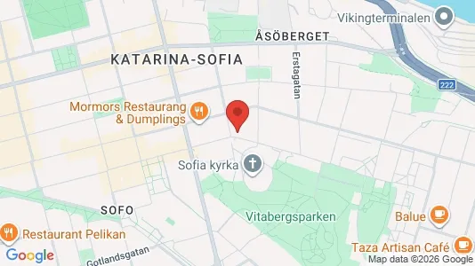 Lägenheter att hyra i Södermalm - kort over placeringen