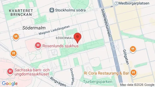 Lägenheter att hyra i Södermalm - kort over placeringen