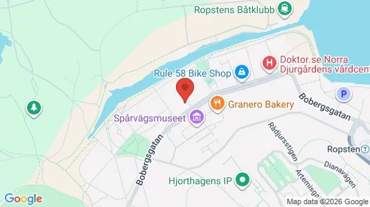 Lägenheter att hyra i Gärdet/Djurgården - kort over placeringen