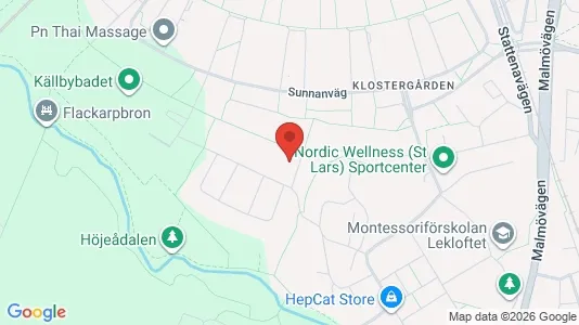 Lägenheter att hyra i Lund - kort over placeringen