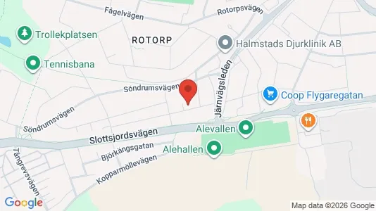 Lägenheter att hyra i Halmstad - kort over placeringen