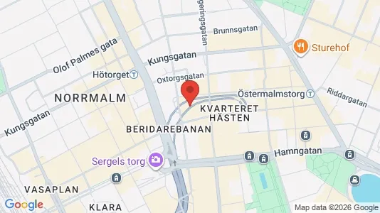 Lägenheter att hyra i Stockholm Innerstad - kort over placeringen