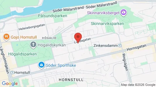 Lägenheter att hyra i Södermalm - kort over placeringen