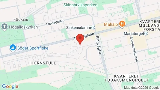 Lägenheter att hyra i Södermalm - kort over placeringen