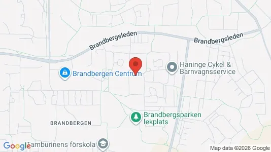 Lägenheter att hyra i Haninge - kort over placeringen
