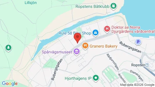 Lägenheter att hyra i Gärdet/Djurgården - kort over placeringen