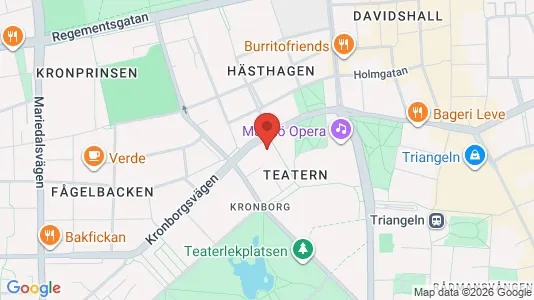 Lägenheter att hyra i Malmö Centrum - kort over placeringen