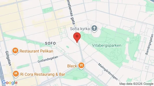 Lägenheter att hyra i Södermalm - kort over placeringen
