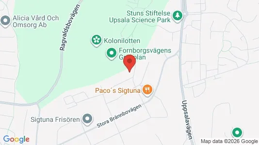 Lägenheter att hyra i Sigtuna - kort over placeringen
