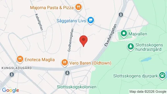 Lägenheter att hyra i Majorna-Linné - kort over placeringen