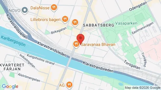Lägenheter att hyra i Vasastan - kort over placeringen