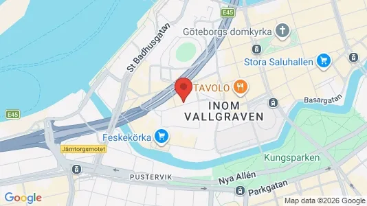 Lägenheter att hyra i Göteborg Centrum - kort over placeringen