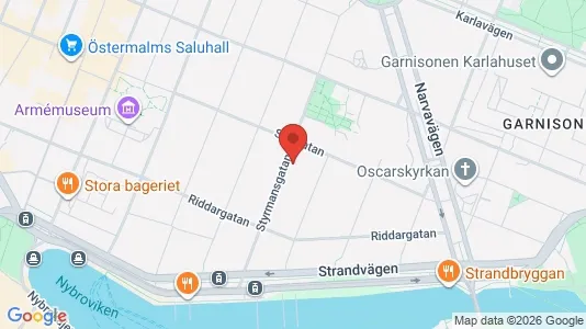 Lägenheter att hyra i Östermalm - kort over placeringen